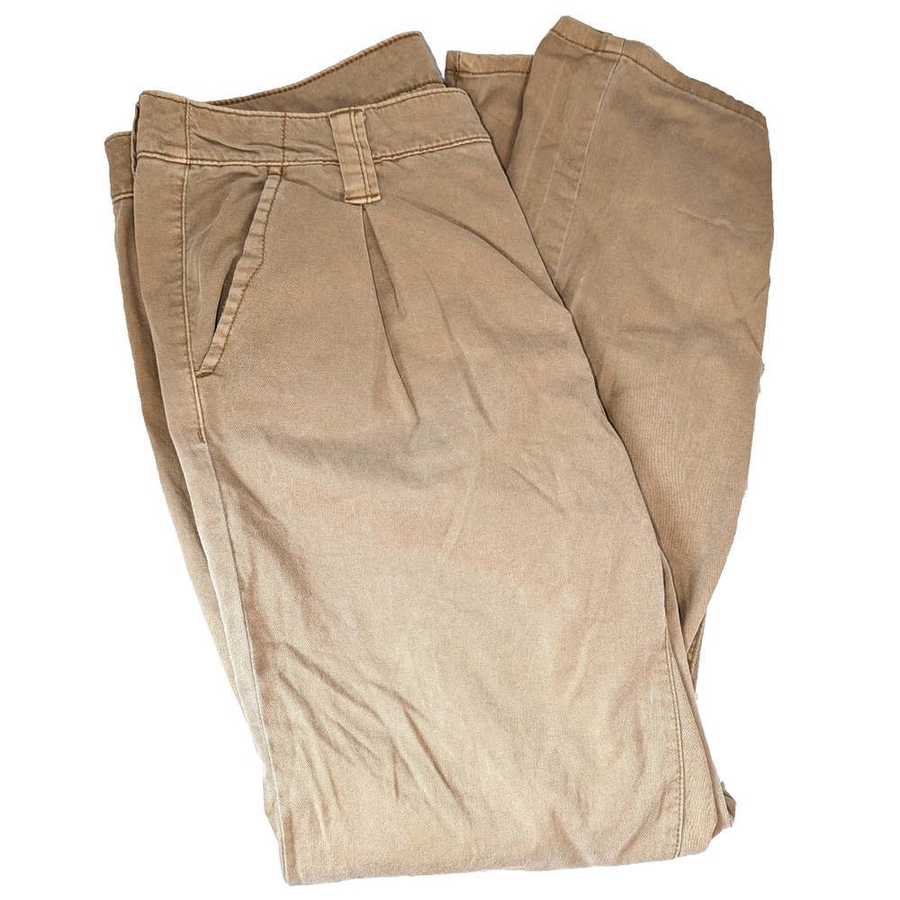American Eagle VTG Womens 12 Mid Rise Boy Trousers Khaki Preppy 90s Y2K